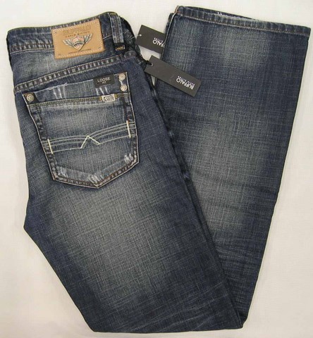 Buffalo Travis BM12329 denim jeans, Men's Buffalo BM12329 Travis loose fit straight leg denim jeans, Hamper's Jeans Toronto Ontario.