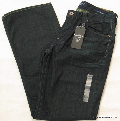 Guess Cliff jeans, Guess Cliff Battleship wash Jeans MB008420ZC0, easy fit, regular rise, boot cut jeans, Hamper's Jeans Toronto Ontario.