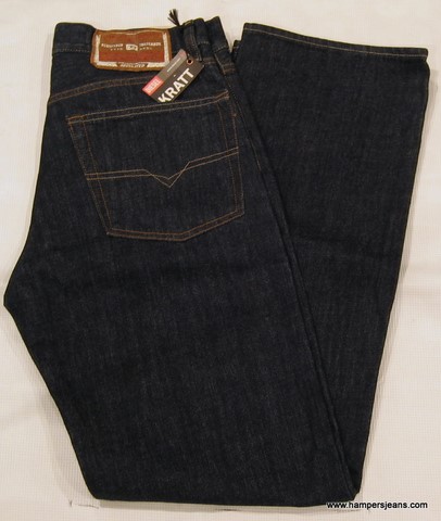 Diesel Kratt jeans, Diesel Kratt straight leg rinse wash blue jeans, Hamper's Jeans Toronto Ontario.