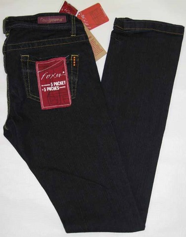 Foxy 5 pocket skinny jeans, Foxy five pocket skinny, stretch, dark indigo rinse wash jeans, Hamper's Jeans Toronto Ontario.