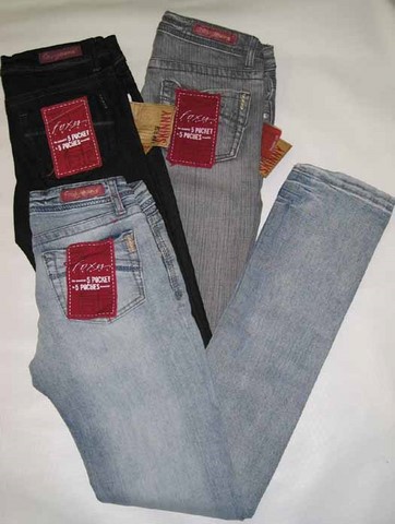 Foxy Skinny Jeans grey, Foxy Skinny jeans light blue, Foxy Skinny Jeans black, Hamper's Jeans Toronto Ontario.