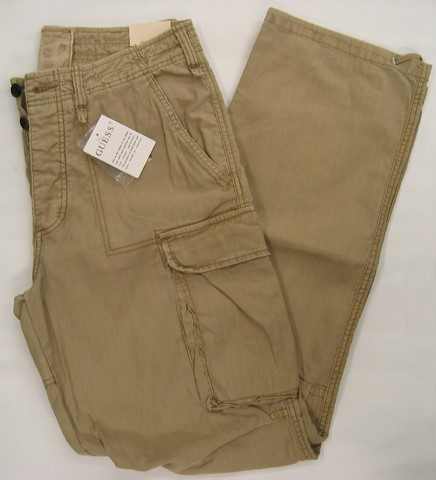 Guess Cargo pants, Guess Cargo pants sand color and Grey, Hamper's Jeans Toronto Ontario.