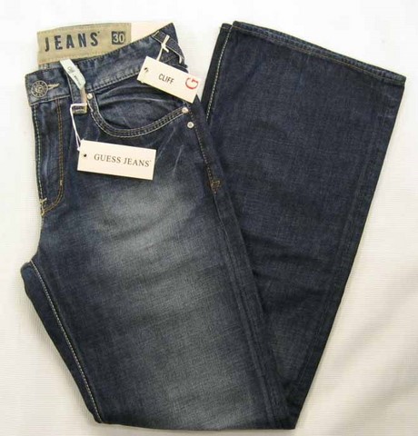 Guess Cliff denim jeans, Guess men's Cliff M8307400, easy fit, regular rise, boot cut, denim jeans, Hamper's Jeans Toronto Ontario.