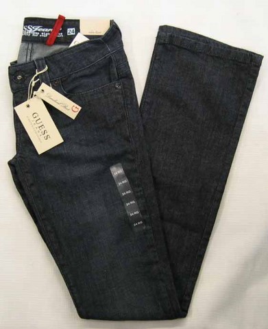 Guess Daredevil denim jeans, Ladies Guess Stretch Daredevil, slim fit, low rise, boot cut denim jeans, Hamper's Jeans Toronto Ontario.