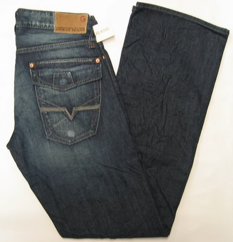 Guess M74M2196 jeans, Flare bottom with Flap pocket closures, Guess Jeans, Hamper's Jeans Toronto Ontario.