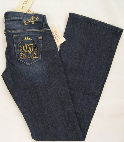 Guess Foxy Flare denim jeans, Guess Ladies stretch Foxy Flare Gold Logo jeans, slim fit, flare leg, Hamper's Jeans Toronto Ontario.