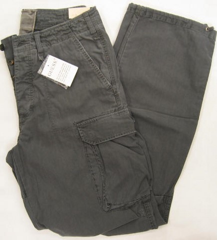 Guess Cargo pants, Guess Cargo pants sand color and Grey, Hamper's Jeans Toronto Ontario.