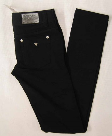 Guess super skinny pants, ladies Guess stretch 5 pocket super skinny black pants, Hamper's Jeans Toronto Ontario.