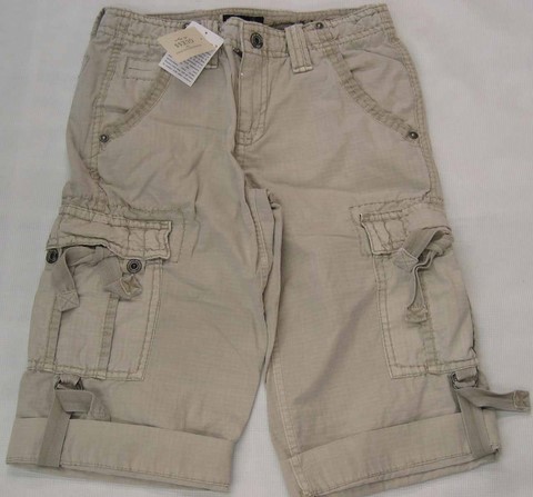 Guess Men's Cargo Shorts, Men's Guess Cargo Short, Stone below the knee cargo short, Hamper's Jeans Toronto Ontario.