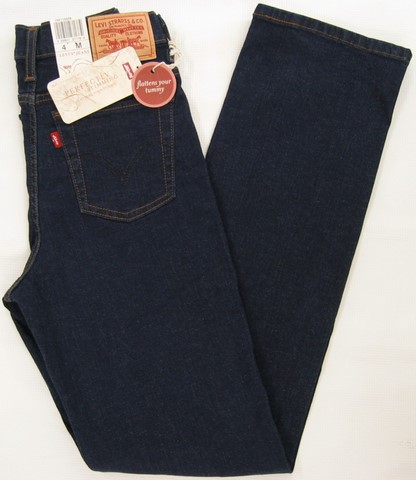 Levi's Ladies 511 denim Jeans, Levi's 511 stretch denim jeans, indigo rinse 511-0005 straight leg jeans, Hampers Jeans Toronto Ontario.