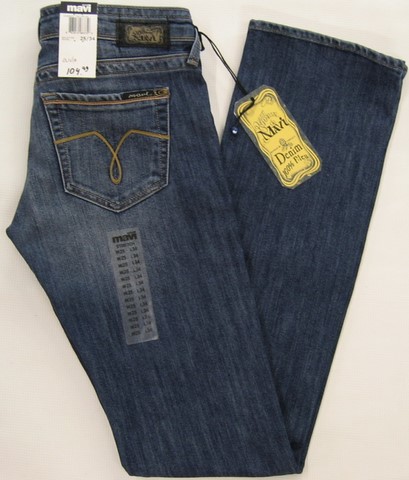 Mavi Olivia denim jeans, Mavi Ladies Olivia stretch denim jeans, Mavi low rise, straight leg jeans, Hamper's Jeans Toronto Ontario.