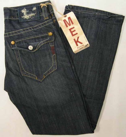 Mek New York denim jeans, Men's Mek New York, relaxed fit, boot cut, flap pocket denim jeans, Hamper's Jeans Toronto Ontario.