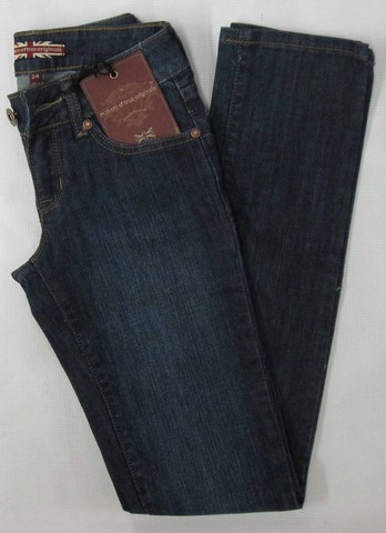 Moto Straight/Skinny denim jeans, Ladies Moto stretch straight/skinny dark denim jeans, Hamper's Jeans Toronto Ontario.