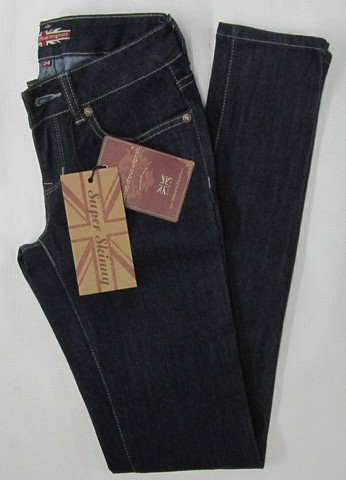 Moto super skinny denim jeans, Ladies Moto stretch super skinny dark denim jeans, Hamper's Jeans Toronto Ontario.