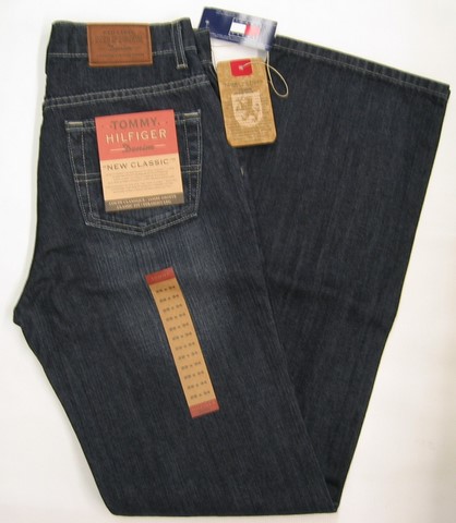 Tommy Hilfiger New Classic jeans, Tommy Hilfiger New Classic jeans, dark blue, Regular fit, regular rise, straight leg, Hamper's Jeans Toronto Ontario.