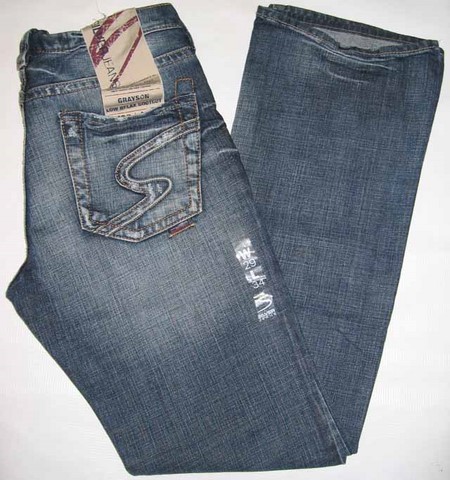 Silver Grayson denim jeans, Silver Grayson Men's denim jeans low relax, boot cut jeans, Hamper's Jeans Toronto Ontario.