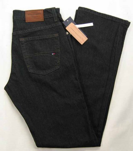 Tommy Hilfiger New Classic denim jeans, Tommy Hilfiger men's stretch New Classic, Regular fit, regular rise, rinse wash, straight leg denim jeans, Hamper's Jeans Toronto Ontario.