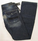 Buffalo BM12059 Deak denim jeans, Buffalo men's BM12059 Deak, regular fit, flap pockets, straight leg denim jeans, Hamper's Jeans Toronto Ontario.