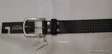 Buffalo Men's Leather black belt, style Tyler.