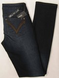 Buffalo Sabine ladies stretch regular rise, straight leg dark denim jeans