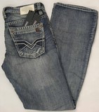 Buffalo Gobe BM12585BU denim jeans, Men's Buffalo BM12585BU Gobe easy fit, boot cut denim jeans