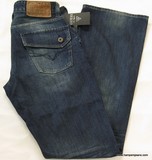 Guess Falcon denim jeans, Men's Guess Falcon, slim fit, Bolt wash, low rise, boot cut, flap pocket denim jeans, Hamper's Jeans Toronto Ontario.