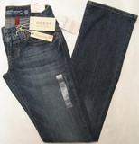 Guess Daredevil jeans, Guess Daredevil Stretch, boot cut, low rise, slim fit, dark stone wash jeans, Hamper's Jeans Toronto Ontario.