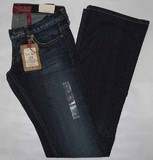 Guess Foxy Flare, Guess Foxy Flare jeans, slim bit, dangerously low, flare leg, Indigo sandblast, Hamper's Jeans Toronto Ontario.