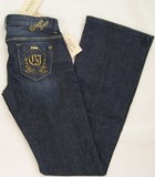 Guess Foxy Flare denim jeans, Guess Ladies stretch Foxy Flare Gold Logo jeans, slim fit, flare leg, Hamper's Jeans Toronto Ontario.