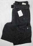 Guess Cargo Shorts, Men's Guess Cargo Shorts, Guess Cargo pocket black belted shorts denim jeans, Hamper's Jeans Toronto Ontario.