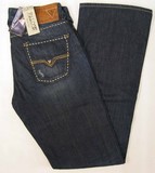 Guess Falcon denim jeans, Men's Guess Falcon, slim fit, low rise, boot cut, dark denim jeans, Hamper's Jeans Toronto Ontario.