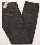 Guess Lincoln Mens denim jeans, Men's Guess Lincoln slim fit, low rise, straight leg dark denim jeans, Hamper's Jeans Toronto Ontario.