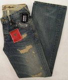 Guess Falcon Premium denim jeans, Men's Guess Premium Falcon slim fit, low rise boot cut denim jeans, Hamper's Jeans Toronto Ontario.