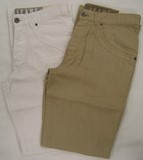 Guess Linen jeans pant, Guess white and Light Khaki Men's Pants, Relaxed fit, straight leg, Hamper's Jeans Toronto Ontario.