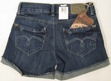 Mavi Vanna Shorts denim jeans, Ladies Mavi Vanna shorts, Mavi low rise dark vintage denim jeans, Hamper's Jeans Toronto Ontario.