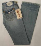 Mek Cape Town denim jeans, Ladies Mek Cape Town stretch, low rise, boot cut, flap pocket denim jeans, Hamper's Jeans Toronto Ontario.