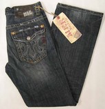 Mek Mazatlan denim jeans, Men's Mek Mazatlan relaxed fit, boot cut, logo flap back pockets denim jeans, Hamper's Jeans Toronto Ontario.