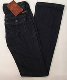 Moto Underground denim jeans, Ladies Moto Underground stretch boot cut flap pocket dark denim jeans, Hamper's Jeans Toronto Ontario.