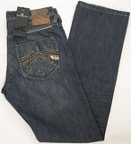 Parasuco 9215RCV jeans, Parasuco 9215RCV Men's fashion jean, straight leg, low rise, sand blasted dark blue jeans, Hamper's Jeans Toronto Ontario.