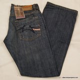 Parasuco 9226GMS denim jeans, Men's Parasuco stone wash dark blue, regular fit, low rise, straight leg denim jeans, Hamper's Jeans Toronto Ontario.