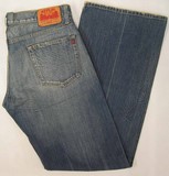 Replay Mens denim jeans, Replay Men's wide straight leg, antique wash denim jeans, Hamper's Jeans Toronto Ontario.