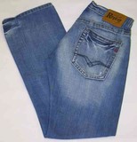 Replay Sabik Indigo denim jeans, Replay Sabik light sandblasted wash, Indigo denim jeans, Hamper's Jeans Toronto Ontario.