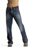 Silver Craig denim jeans, Silver Men's Craig style #M1921 Italian denim, boot cut jeans, Hamper's Jeans Toronto Ontario.