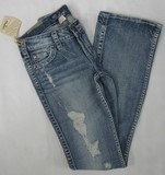 Silver Frances denim jeans, Ladies Silver Frances stretch, mid rise, boot cut denim jeans, Hamper's Jeans Toronto Ontario.