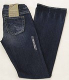 Silver Frankie denim jeans, Ladies Silver Frankie, stretch, boot cut dark denim jeans, Hamper's Jeans Toronto Ontario.