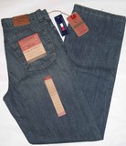 Tommy Hilfiger street jeans, Tommy Hilfiger The Street full relaxed, straight leg, Blue Bio wash jeans, Hamper's Jeans Toronto Ontario.